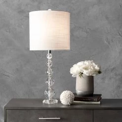 NuLOOM Waterbury 27" Crystal Table Lamp