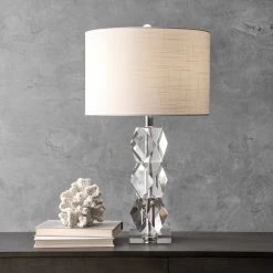 NuLOOM Elizabeth 27" Crystal Table Lamp