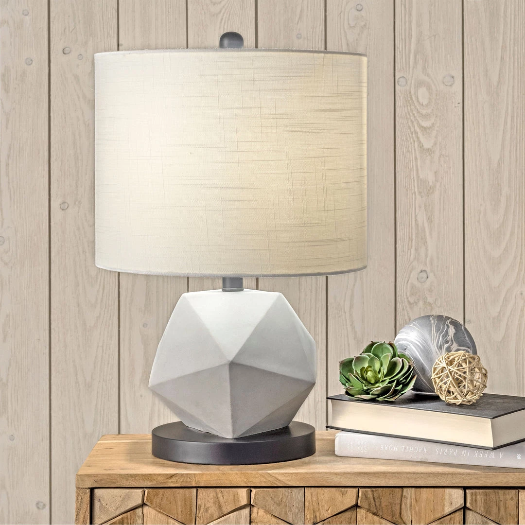 NuLOOM New Arrivals Clairton 20" Cement Table Lamp 2 NuLOOM New Arrivals Clairton 20" Cement Table Lamp