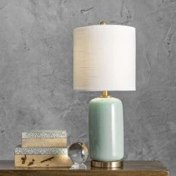 NuLOOM Bell 26" Ceramic Table Lamp