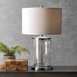 NuLOOM Auburn 26" Glass Table Lamp