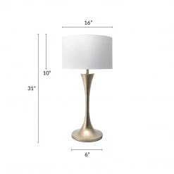 NuLOOM Columbia 33" Metal Table Lamp 8 NuLOOM Columbia 33