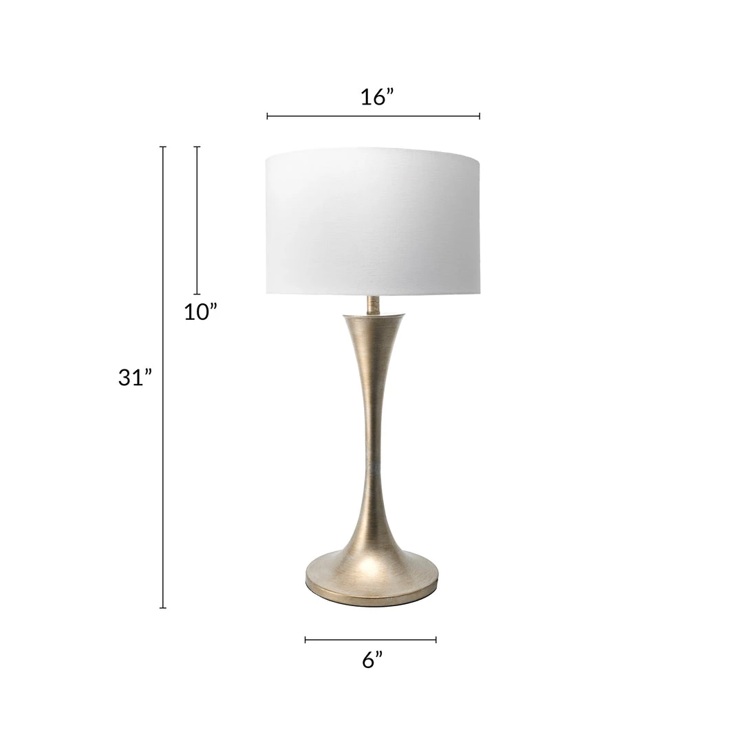 NuLOOM Columbia 33" Metal Table Lamp 3 NuLOOM Columbia 33" Metal Table Lamp