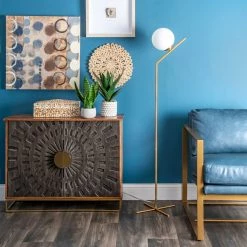 NuLOOM Crete 56" Iron Floor Lamp Lighting