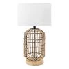 NuLOOM New Arrivals Gretna 25" Rattan & Iron Table Lamp