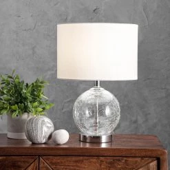 NuLOOM Baltic 22" Glass Table Lamp