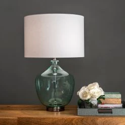 NuLOOM Lighting Sandy 29" Glass Table Lamp