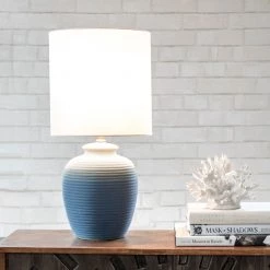 NuLOOM Lighting Lane 22" Ceramic Table Lamp