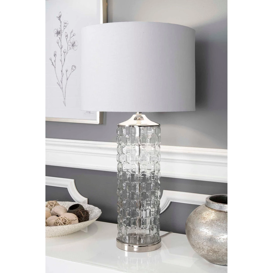 NuLOOM Moore 15" Glass Table Lamp 2 NuLOOM Moore 15" Glass Table Lamp