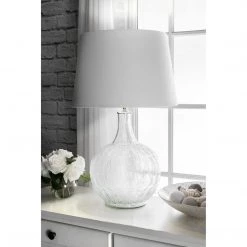 NuLOOM Margate 26" Glass Table Lamp Lighting