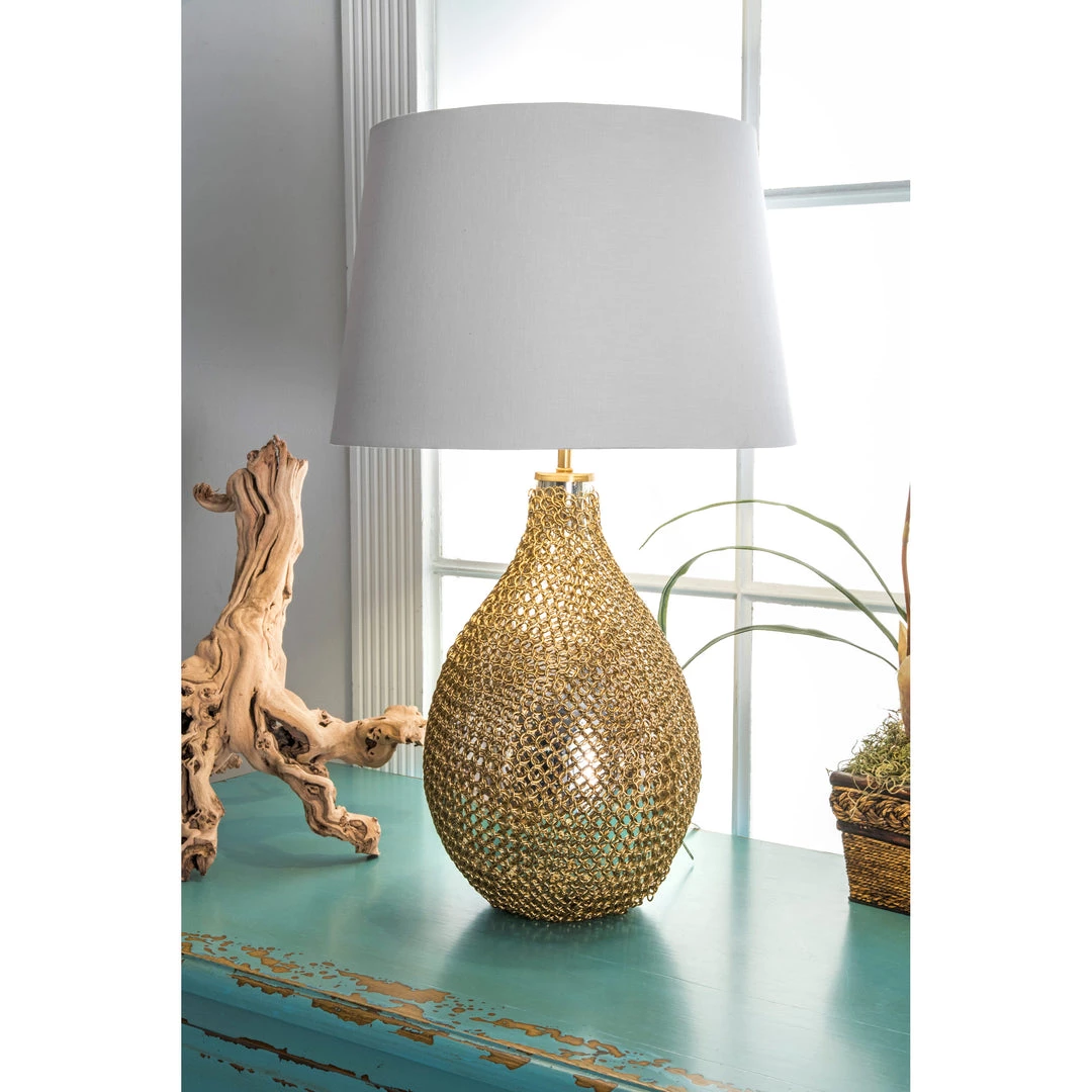 NuLOOM New Arrivals Milford 26" Glass Table Lamp 2 NuLOOM New Arrivals Milford 26" Glass Table Lamp