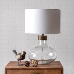 NuLOOM Mason 15" Glass Table Lamp 5 NuLOOM Mason 15