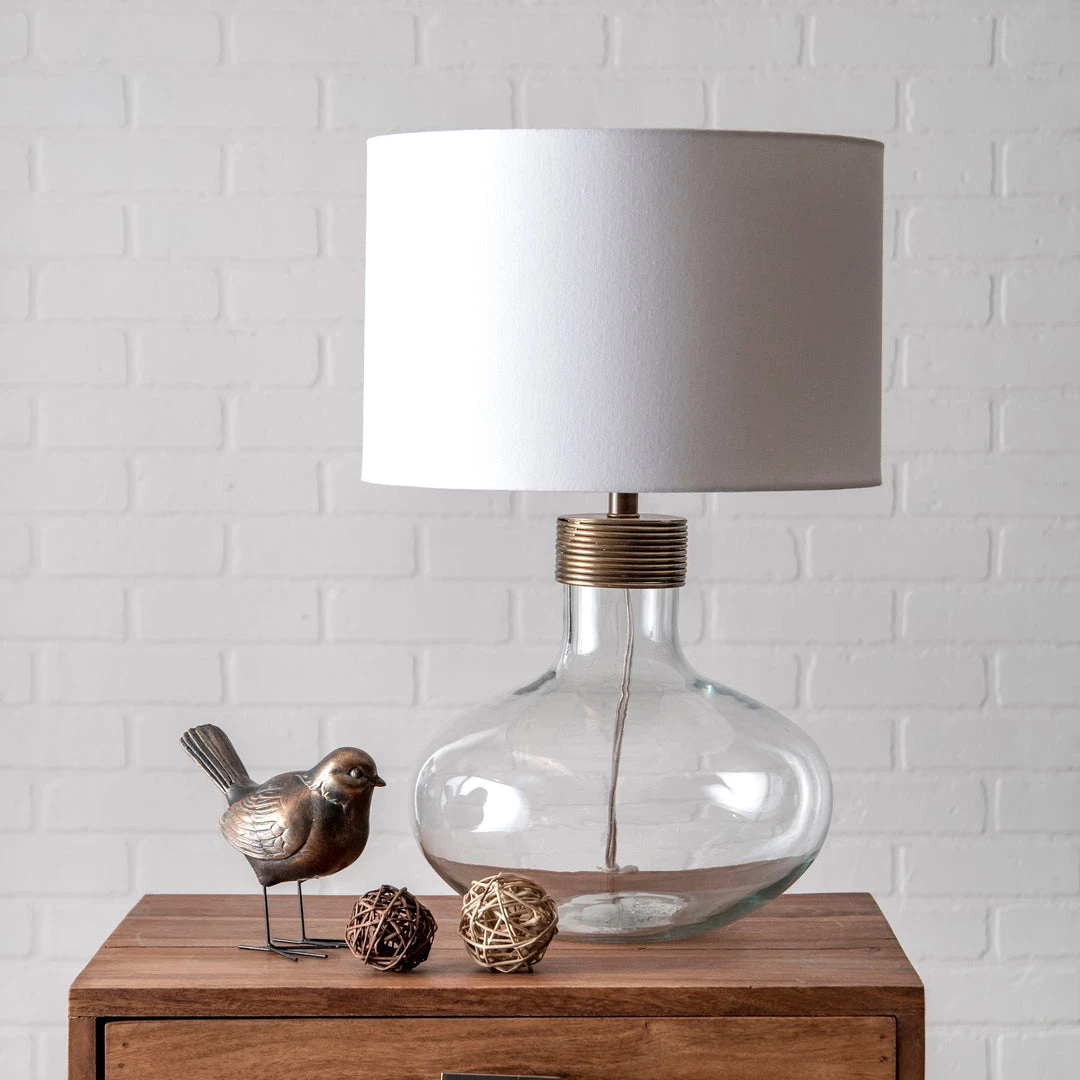 NuLOOM Mason 15" Glass Table Lamp 3 NuLOOM Mason 15" Glass Table Lamp