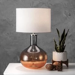 NuLOOM Modesto 21" Glass Table Lamp