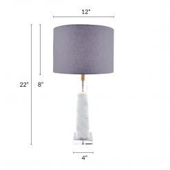 NuLOOM New Arrivals Hamilton 23" Marble Table Lamp 9 NuLOOM New Arrivals Hamilton 23