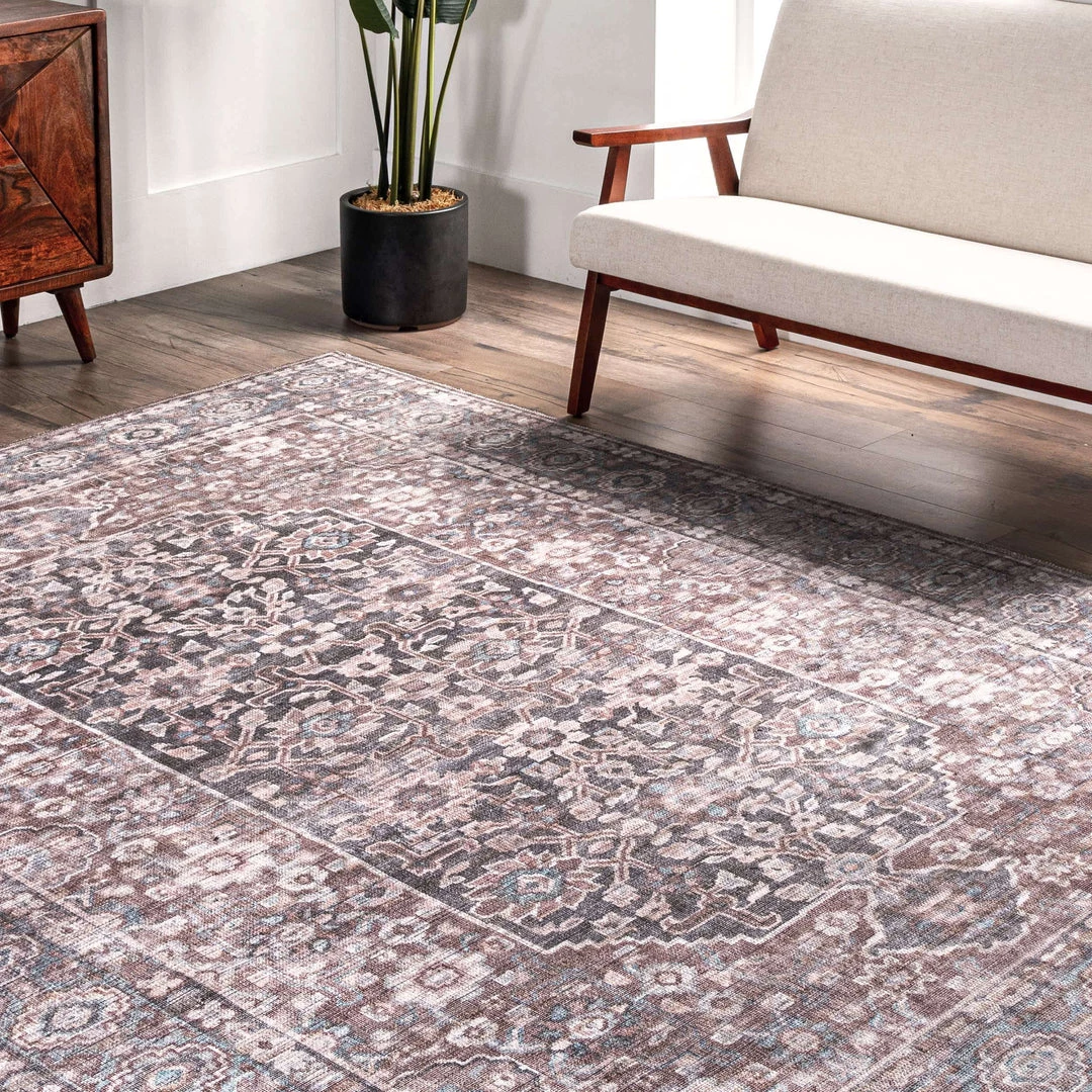 NuLOOM New Arrivals Darcey Machine Washable Traditional Floral Medallion Area Rug 19 NuLOOM New Arrivals Darcey Machine Washable Traditional Floral Medallion Area Rug