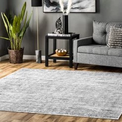 NuLOOM Avelina Abstract Stripes Machine Washable Area Rug