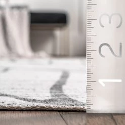 NuLOOM Lanette Abstract Leaves Machine Washable Area Rug