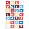 NuLOOM Kayden Alphabet Jigsaw Kids Washable Area Rug