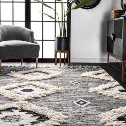 NuLOOM Savannah Moroccan Fringe Area Rug 48 NuLOOM Savannah Moroccan Fringe Area Rug