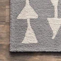 NuLOOM New Arrivals Farrah Wool Contemporary Geometric Area Rug