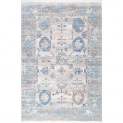 NuLOOM New Arrivals Vintage Brandi Floral Fringe Area Rug