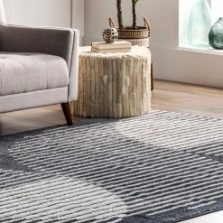 NuLOOM New Arrivals Shayla Contemporary Abstract Striped Area Rug
