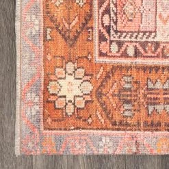 NuLOOM New Arrivals Kamila Printed Tribal Medallion Flatweave Area Rug