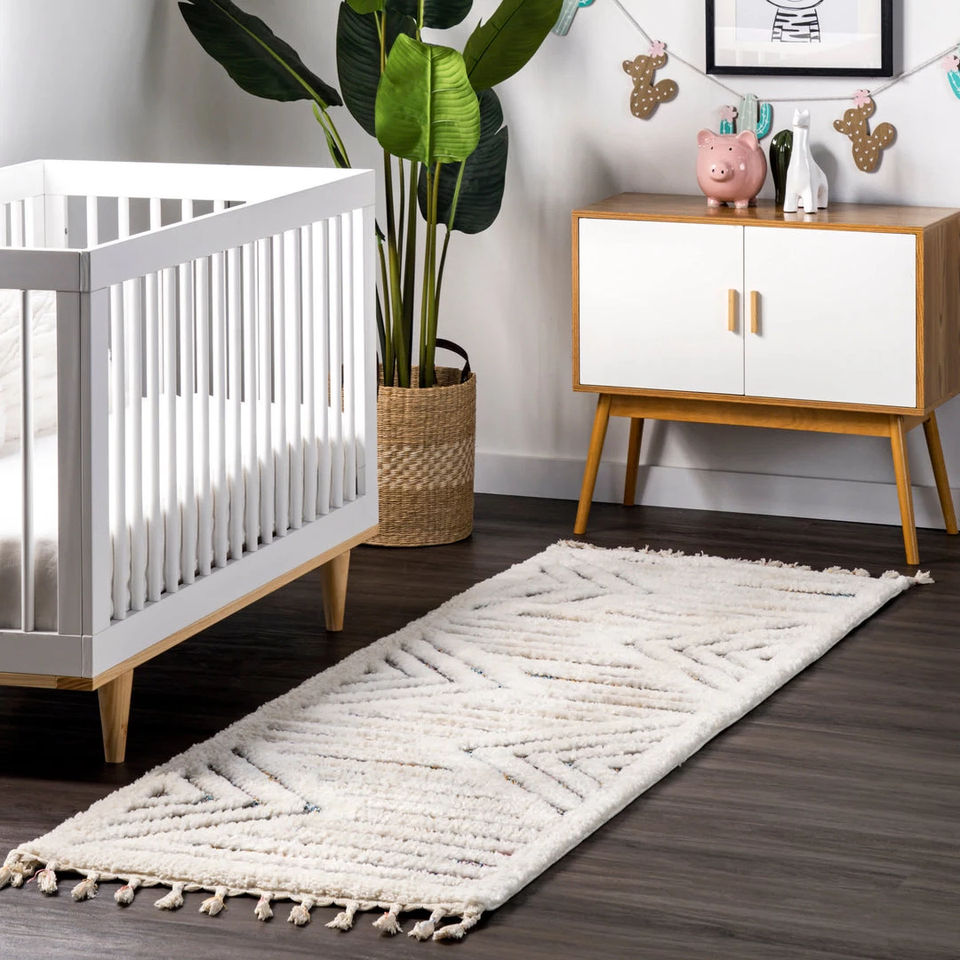 NuLOOM Bristol High-Low Geometric Ripples Tassel Area Rug New Arrivals 10 NuLOOM Bristol High-Low Geometric Ripples Tassel Area Rug New Arrivals