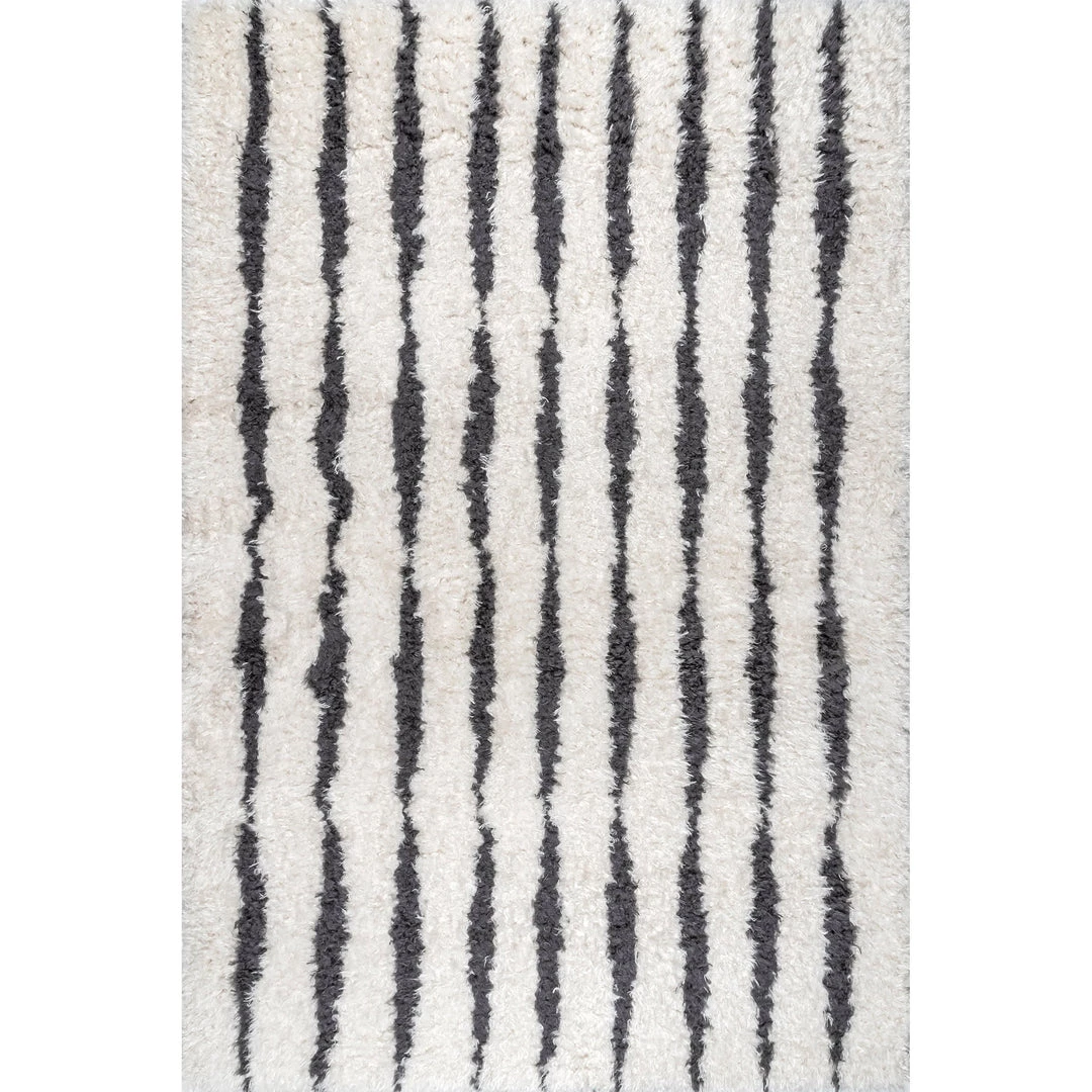 NuLOOM Augusta Striped Shag Area Rug 1 NuLOOM Augusta Striped Shag Area Rug