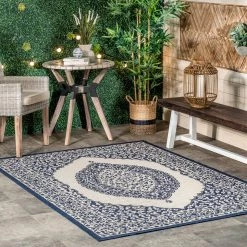 NuLOOM Fiona Medallion Indoor/Outdoor Area Rug 40 NuLOOM Fiona Medallion Indoor/Outdoor Area Rug