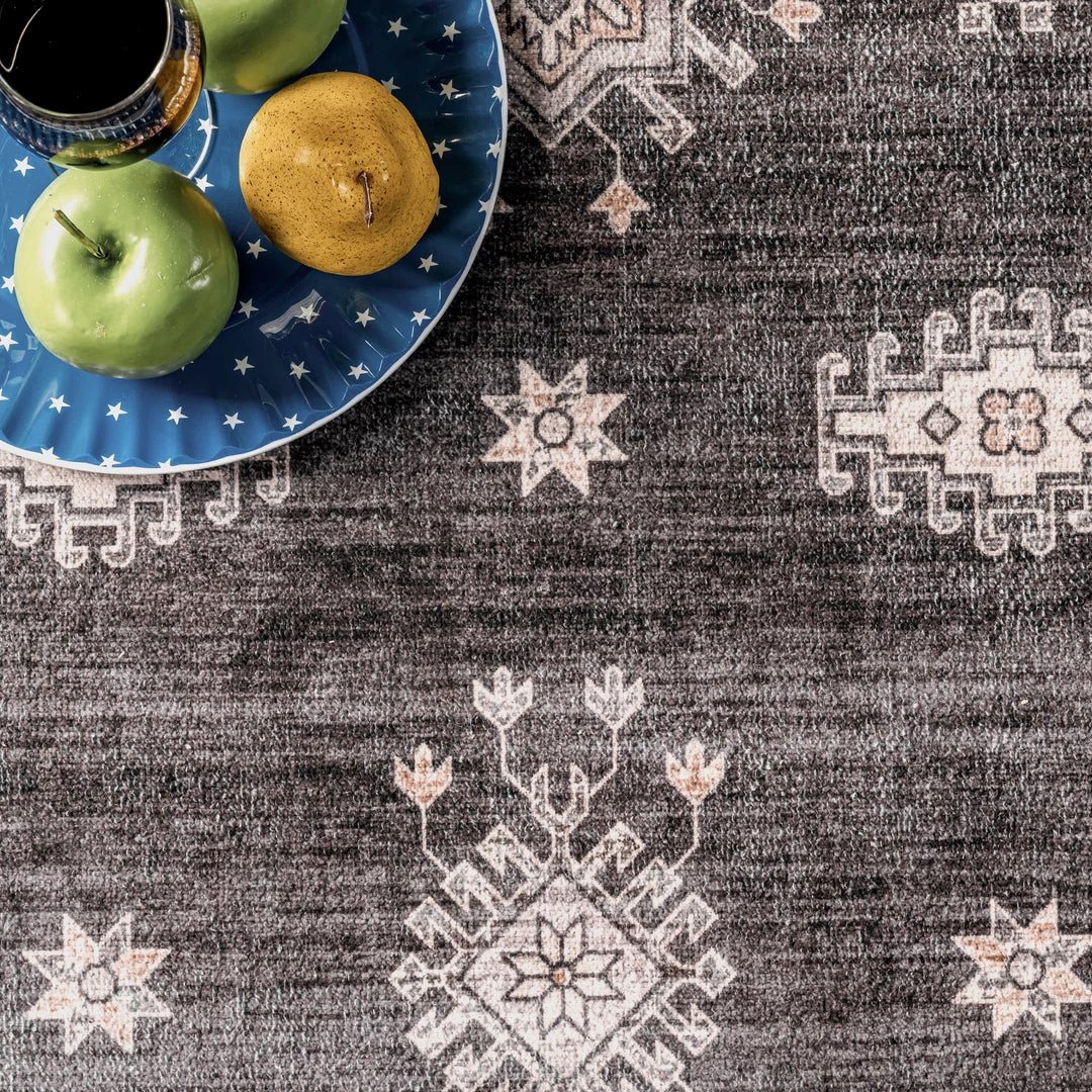 NuLOOM New Arrivals Mollie Machine Washable Traditional Border Area Rug 6 NuLOOM New Arrivals Mollie Machine Washable Traditional Border Area Rug