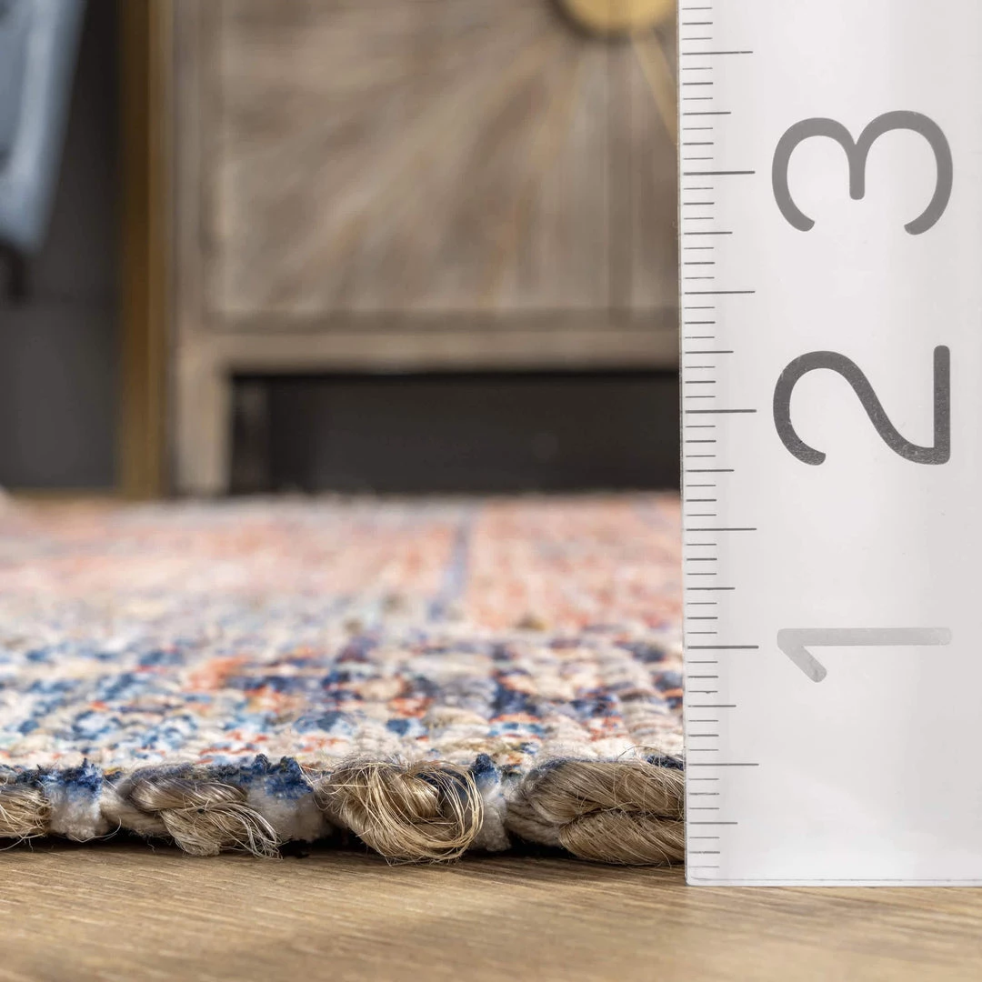 NuLOOM New Arrivals Mabree Vintage Floral Medallion Flatweave Area Rug 3 NuLOOM New Arrivals Mabree Vintage Floral Medallion Flatweave Area Rug