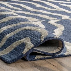 NuLOOM Contemporary Hand Tufted Plush Zebra Area Rug 57 NuLOOM Contemporary Hand Tufted Plush Zebra Area Rug