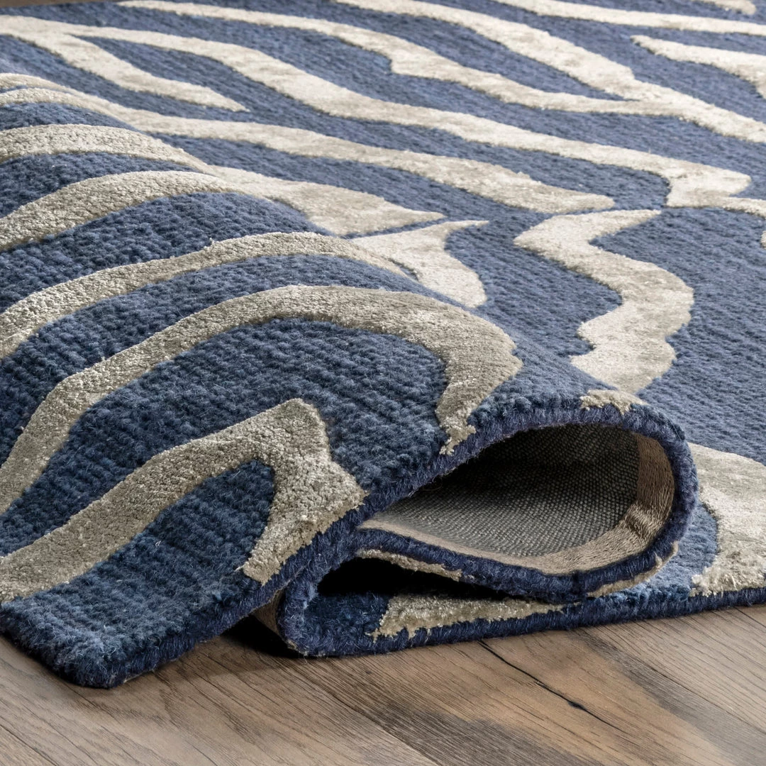 NuLOOM Contemporary Hand Tufted Plush Zebra Area Rug 22 NuLOOM Contemporary Hand Tufted Plush Zebra Area Rug