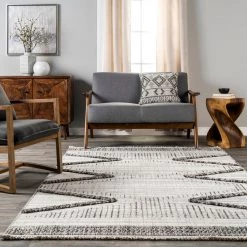 NuLOOM Lyla Modern Geometric Tassel Area Rug New Arrivals