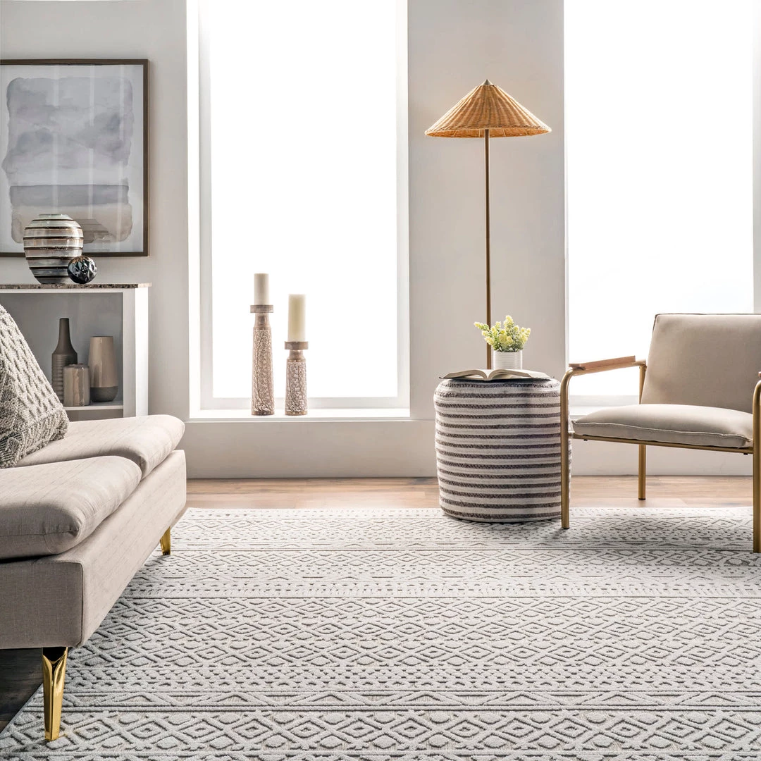 NuLOOM New Arrivals Tina Textured Geometric Banded Area Rug 8 NuLOOM New Arrivals Tina Textured Geometric Banded Area Rug