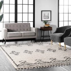 NuLOOM Mackie Moroccan Diamond Tassel Area Rug New Arrivals