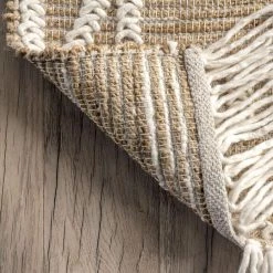 NuLOOM Viola Hand Loomed Jute And Wool Textured Tassel Area Rug New Arrivals