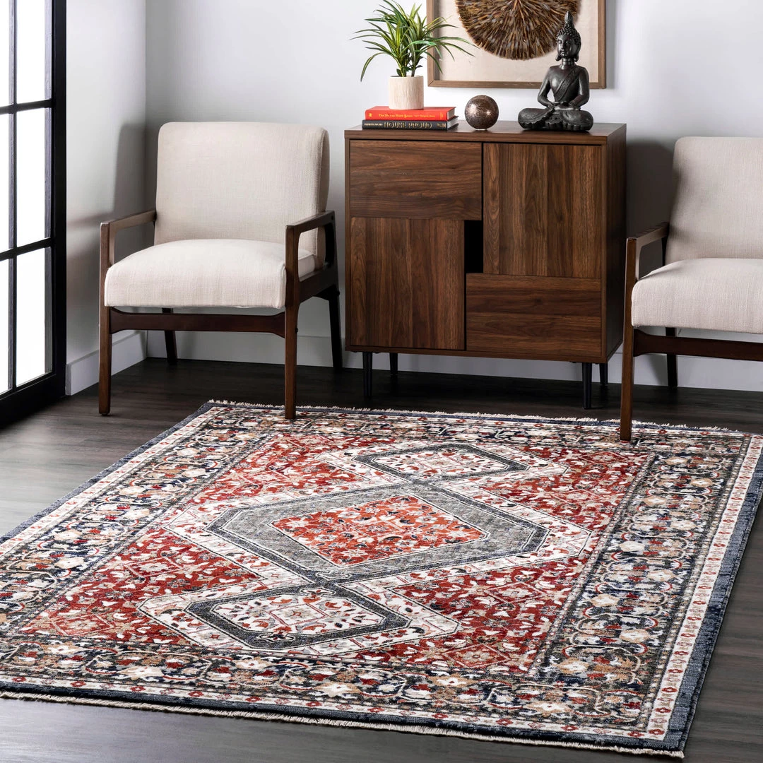 NuLOOM New Arrivals Mika Herati Fringe Area Rug 2 NuLOOM New Arrivals Mika Herati Fringe Area Rug