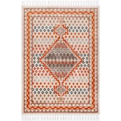 NuLOOM Savanna Tribal Speckle Tassel Area Rug
