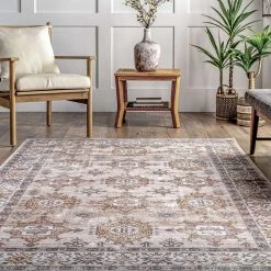 NuLOOM Finley Machine Washable Vintage Distressed Area Rug New Arrivals 57 NuLOOM Finley Machine Washable Vintage Distressed Area Rug New Arrivals