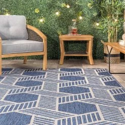 NuLOOM New Arrivals Milania Geometric Lattice Indoor/Outdoor Area Rug