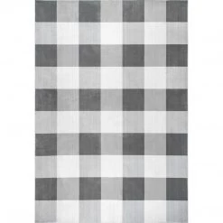NuLOOM New Arrivals Buffalo Plaid Washable Area Rug