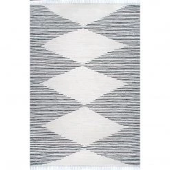 NuLOOM New Arrivals Collins Lined Diamonds Area Rug