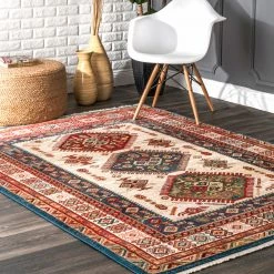 NuLOOM Qiana Emblem Fringe Area Rug New Arrivals