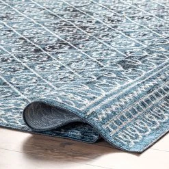 NuLOOM Prestyn Machine Washable Faded Tribal Trellis Area Rug New Arrivals