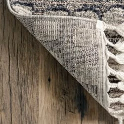 NuLOOM Lea Textured Maze Tassel Area Rug New Arrivals