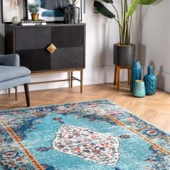 NuLOOM Vintage Medallion Veronica Area Rug Best Sellers
