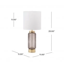 NuLOOM Barley 25" Glass Table Lamp Lighting 11 NuLOOM Barley 25